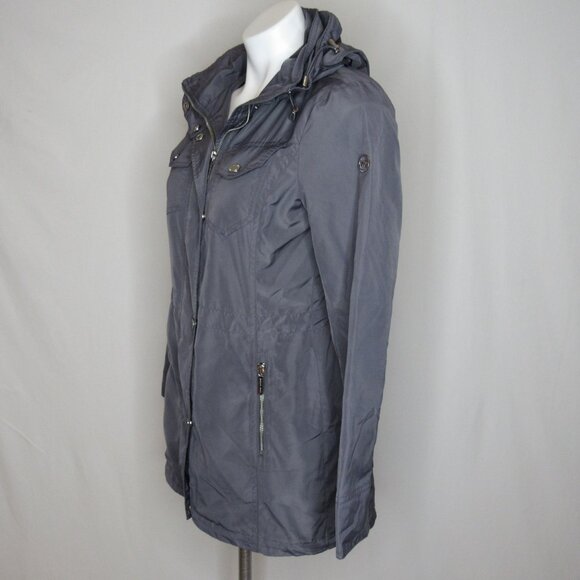 Michael Kors Gray Water Resistant Hooded Jacket Women's XS XSmall - Picture 3 of 9